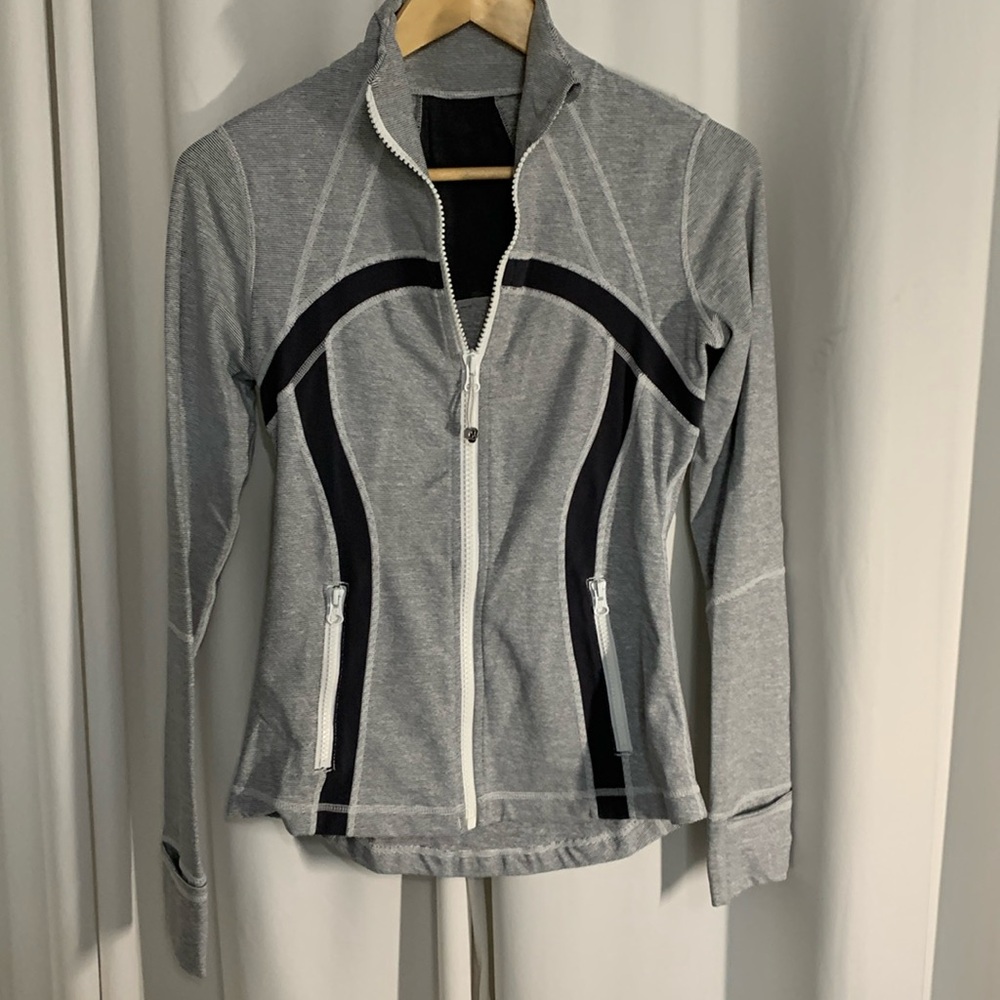 Lululemon Define Jacket Charcoal & White